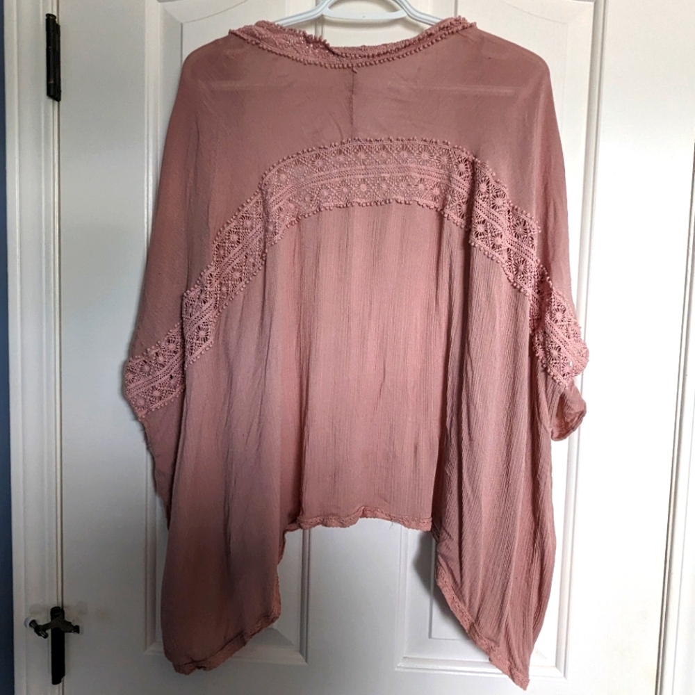 Caution to the Wind Pale Pink Beach Coverup Size Medium